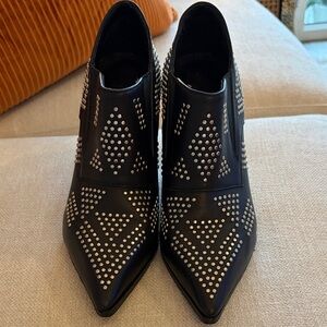 See By Chloe Black Studded Ankle Booties